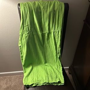 Ashley Stewart Lime green linen pants.